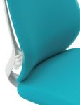 Židle OKAMURA SYLPHY Blue Green Bílý plast