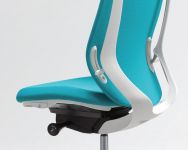 Židle OKAMURA SYLPHY Blue Green Bílý plast
