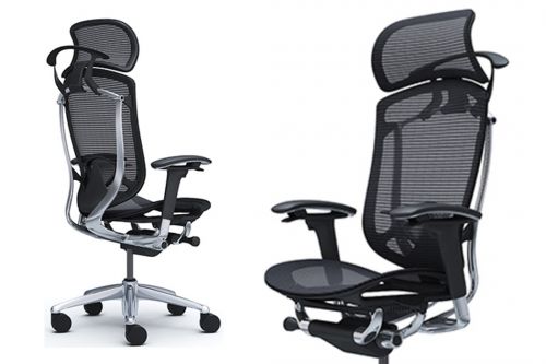 Contessa Seconda Full Mesh Polished Office Chairs