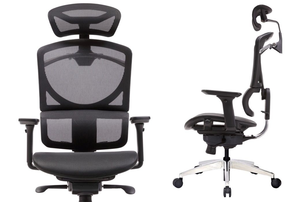 ZERO Ergonomic Full Black Mesh Office Chair