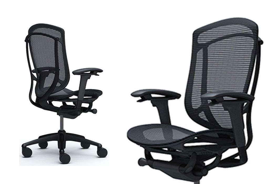 OKAMURA CONTESSA SECONDA Black shell Black Mesh Chair