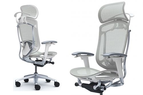 Okamura Contessa Seconda Design White Office Chairs
