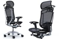 OKAMURA CONTESSA SECONDA Silver frame Black mesh Chair