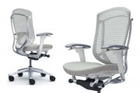 Contessa Seconda White Body Light Grey Cushion Seat Chair