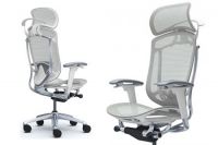 OKAMURA CONTESSA SECONDA White shell Light grey Mesh Chair
