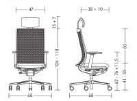 DUERA XL Chair Dimensions