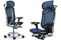 OKAMURA CONTESSA SECONDA Polished frame Dark Blue Chair